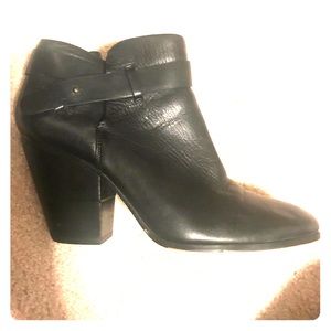 Dolce Vita black leather ankle boots
